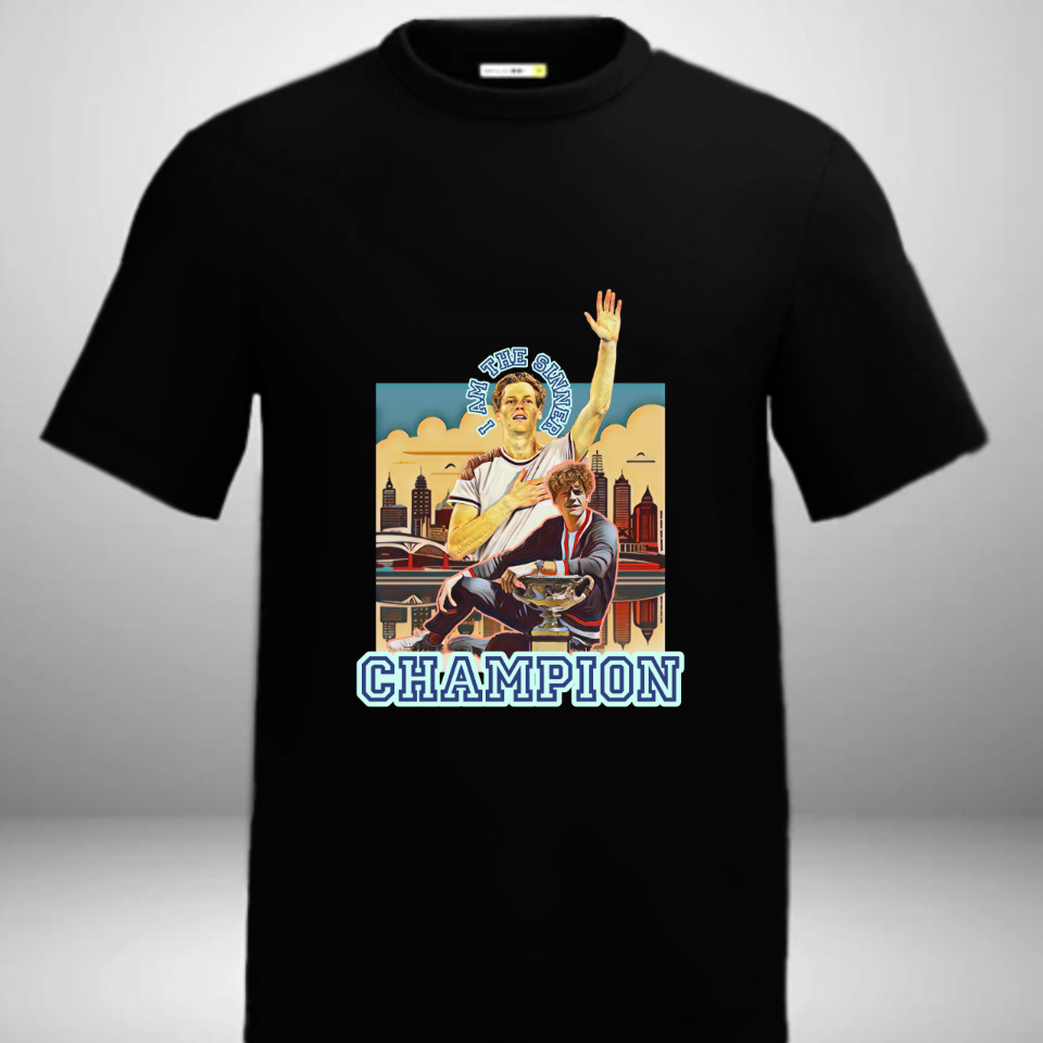 Jannik Sinner “The Winner” Champion T-Shirt – Rise of a New Era